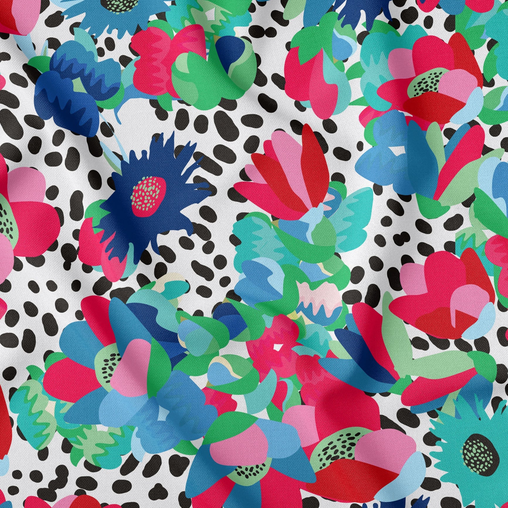 Fiestas Floral Bright Blues