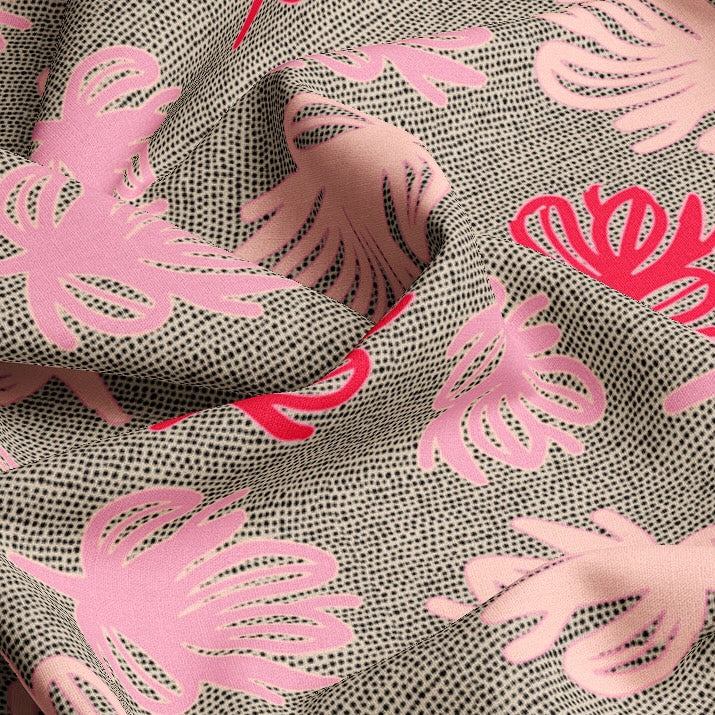 Block Flower Pink & Red