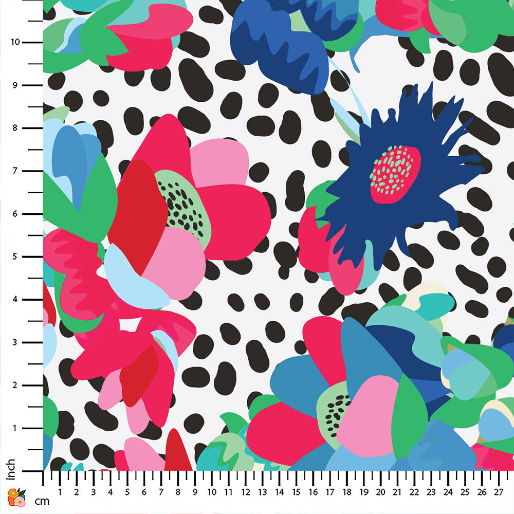 Fiestas Floral Bright Blues