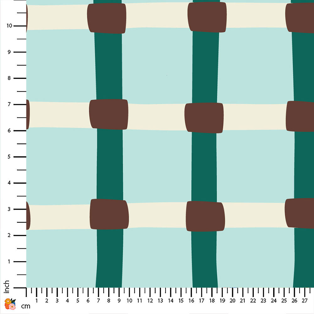 Open Weave Cabbage Green Print-On-Demand Fabric
