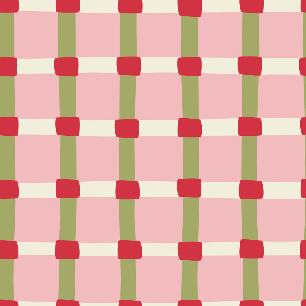 Open Weave Rosy Touch Print-On-Demand Fabric