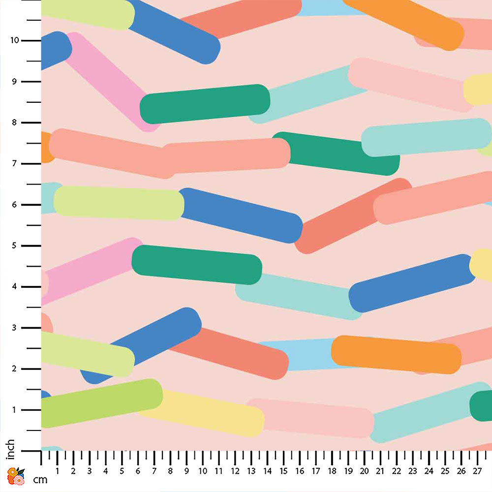 Pick Up Sticks Summer Bliss Pink Print-On-Demand Fabric