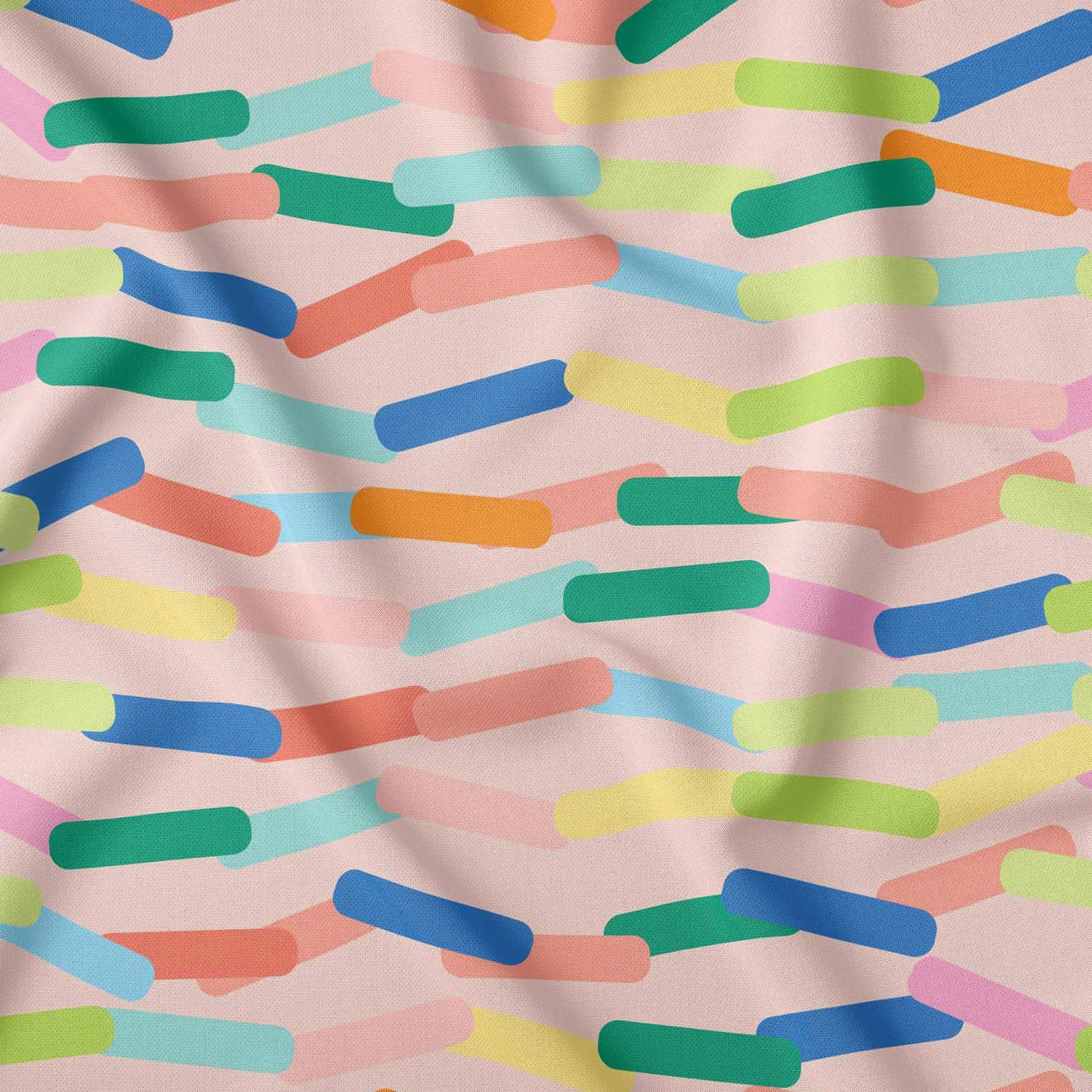 Pick Up Sticks Summer Bliss Pink Print-On-Demand Fabric