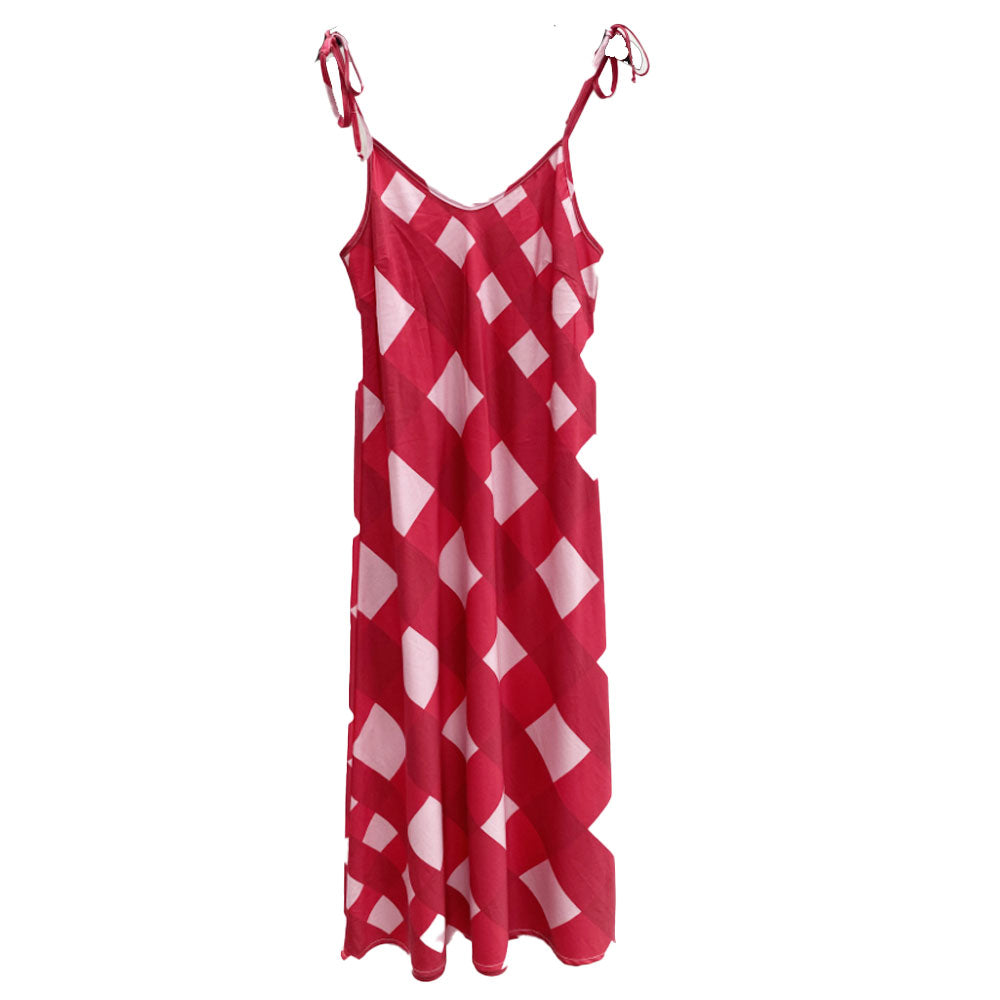 Bias Gingham Cherry