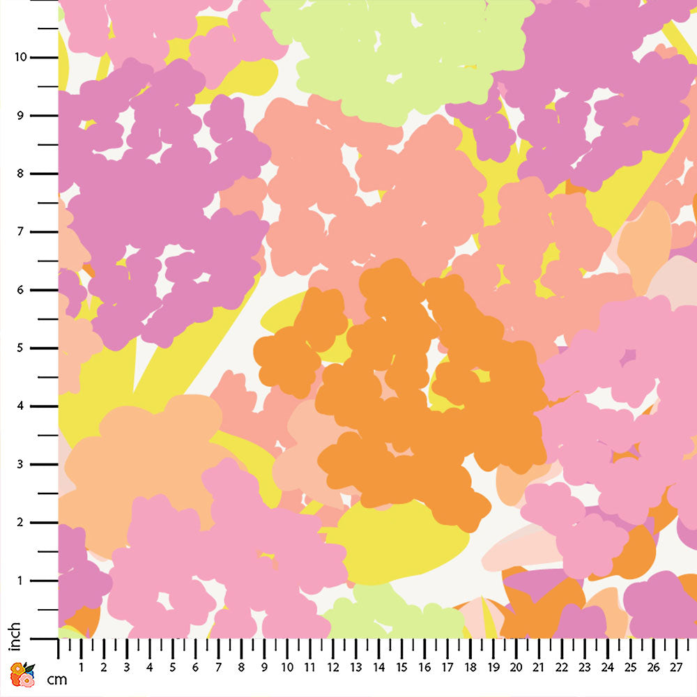 Soft Hydrangea Summer Bliss Asian Pear Print On Demand Fabric