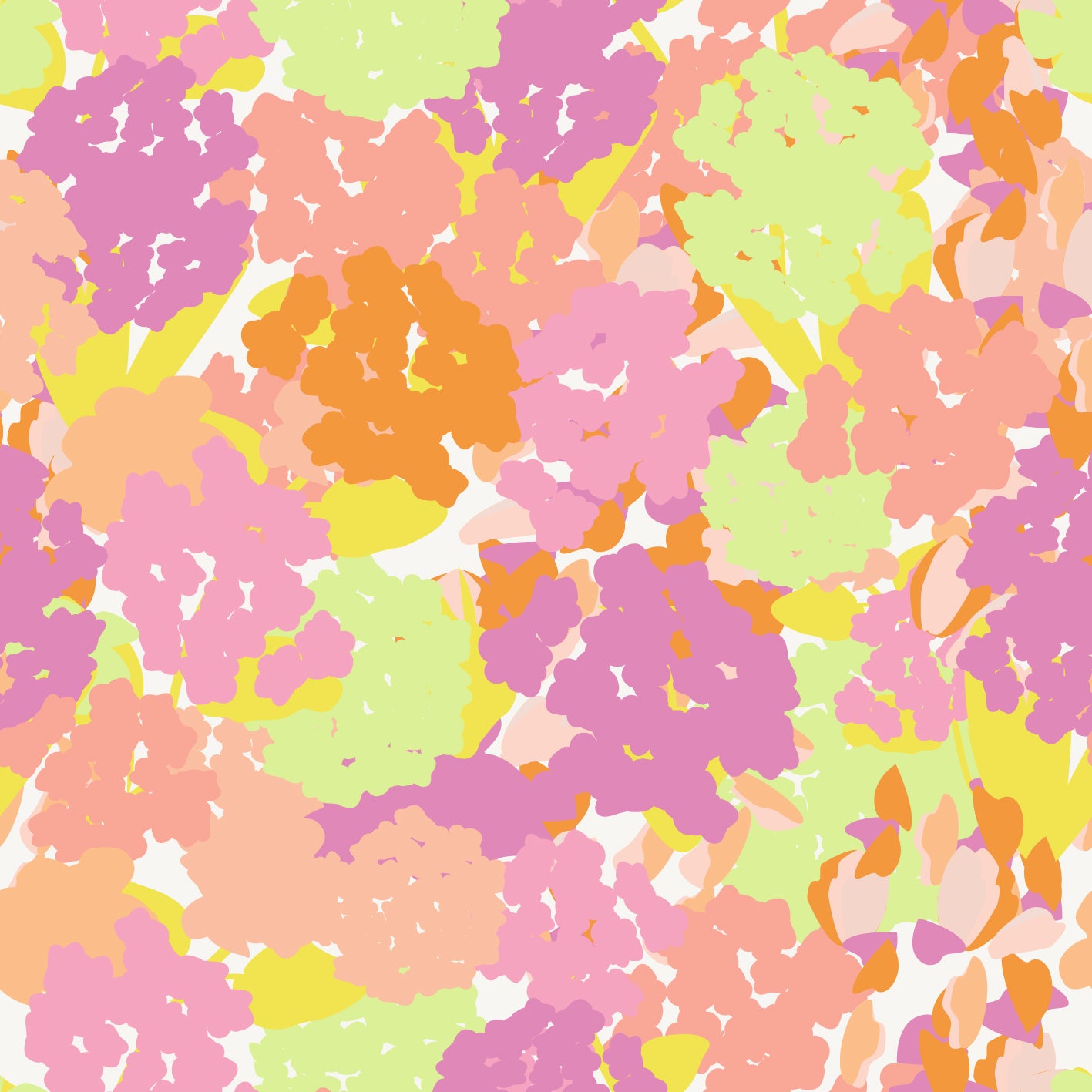 Soft Hydrangea Summer Bliss Asian Pear Print On Demand Fabric