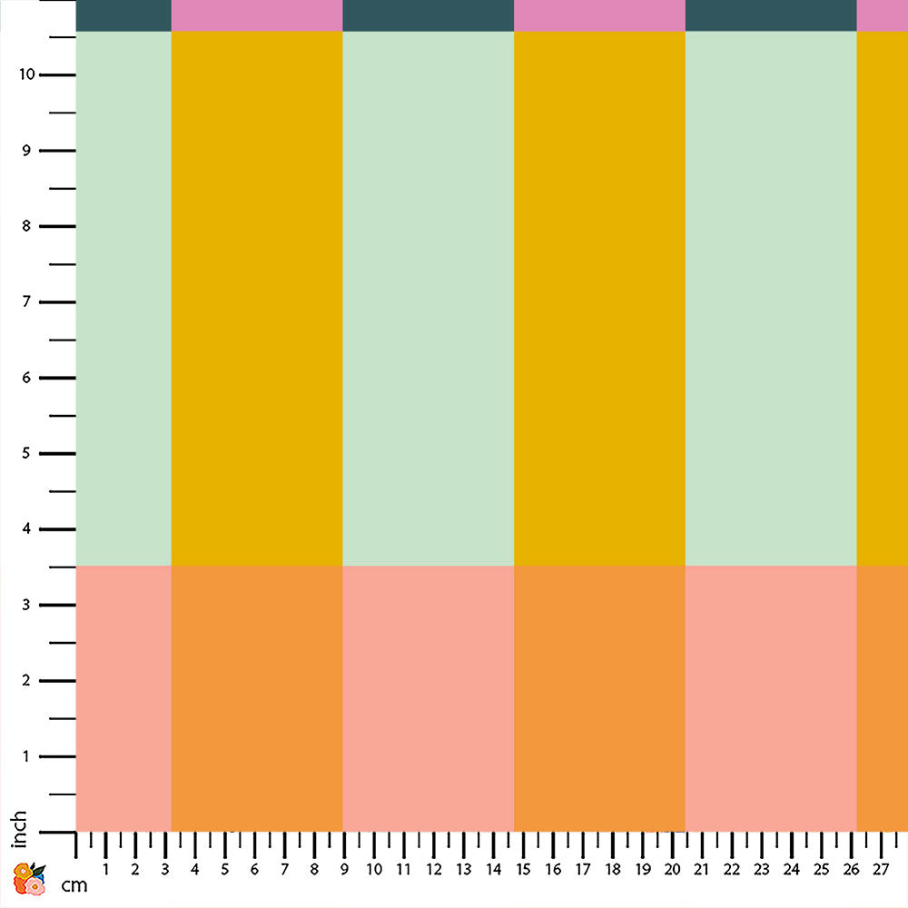 Split Subway Summer Bliss Mediterranea Print On Demand Fabric