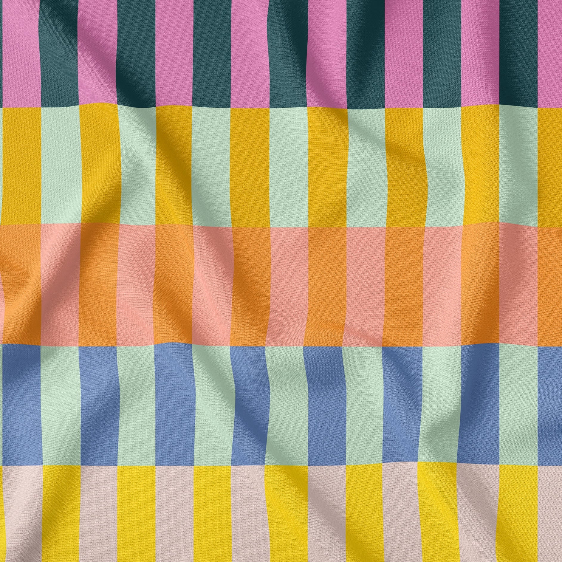 Split Subway Summer Bliss Mediterranea Print On Demand Fabric