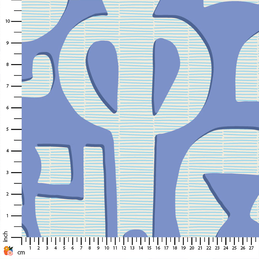 Vessels Mountain Bluebird Summer Bliss Print on Demand Fabric